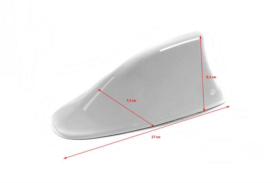 Shark fin antena (bela, ABS) Fotografija 5