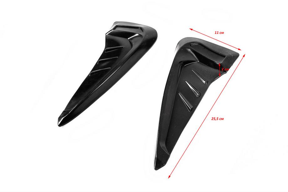 Univerzalne prezračevalne obloge za blatnike tip-C (imitacija, 2 kosa, guma) Fotografija 4
