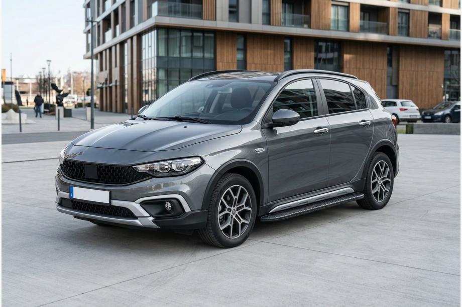 Fiat Tipo Cross 2021– Bočne stopnice Bosphorus Black (2 kos, aluminij) Image