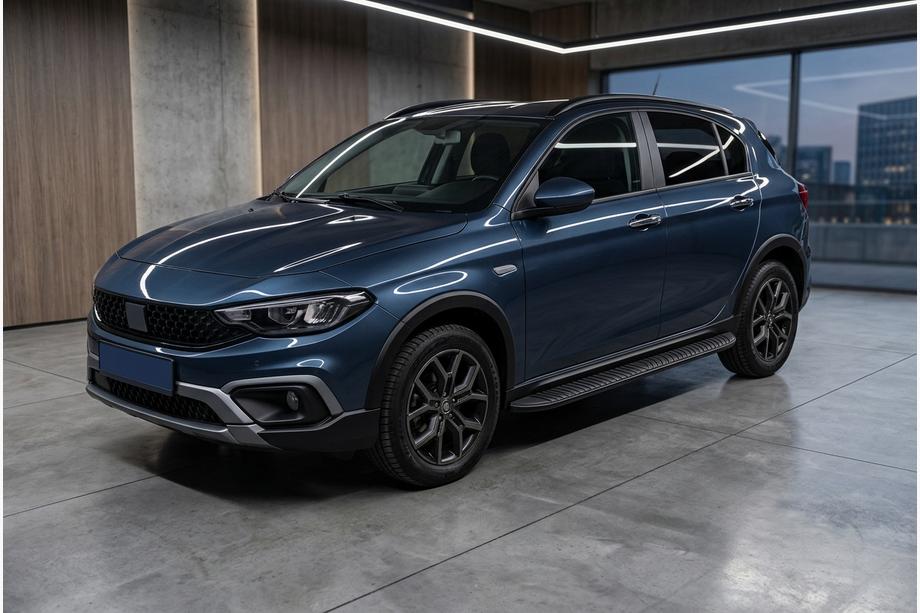 Fiat Tipo Cross 2021– Stranski pragovi Tayga Black (2 kos, aluminij) Image
