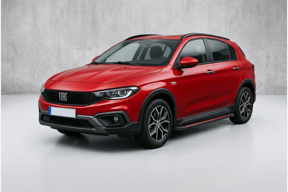 Fiat Tipo Cross 2021– Bočne stopnice Maya Red (2 kos, aluminij) Image