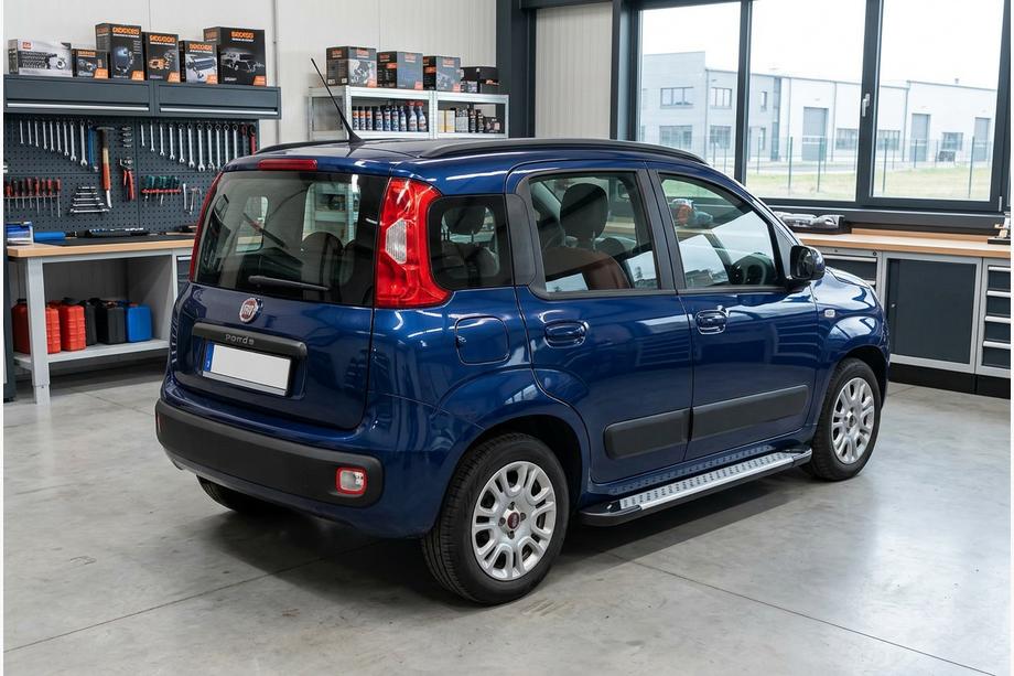 Fiat Panda 2011–2023 Stranske stopnice Allmond Grey (2 kosa, aluminij) Image