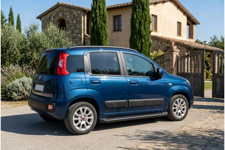 Fiat Panda 2011–2023 Bočne stopnice Allmond Black (2 kosa, aluminij) Image