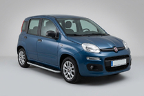 Fiat Panda 2011–2023 Stranski pragovi Tayga Grey (2 kosa, aluminij) fotografija 1