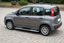 Fiat Panda 2011–2023 Stranske stopnice Tayga V2 (2 kos, aluminij) fotografija 1