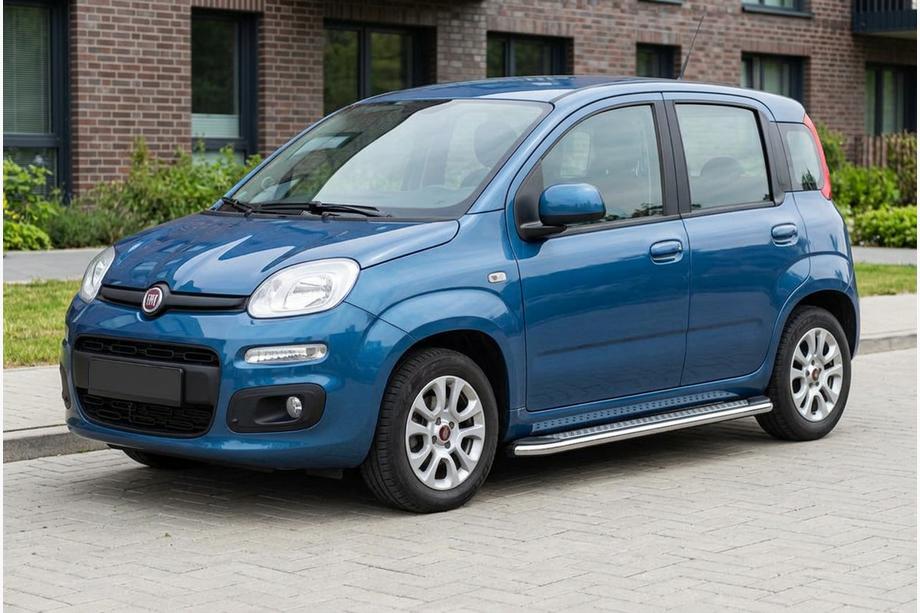 Fiat Panda 2011–2023 Stranski pragovi Maydos V2 (2 kos, aluminij / nerjaveče jeklo) Image