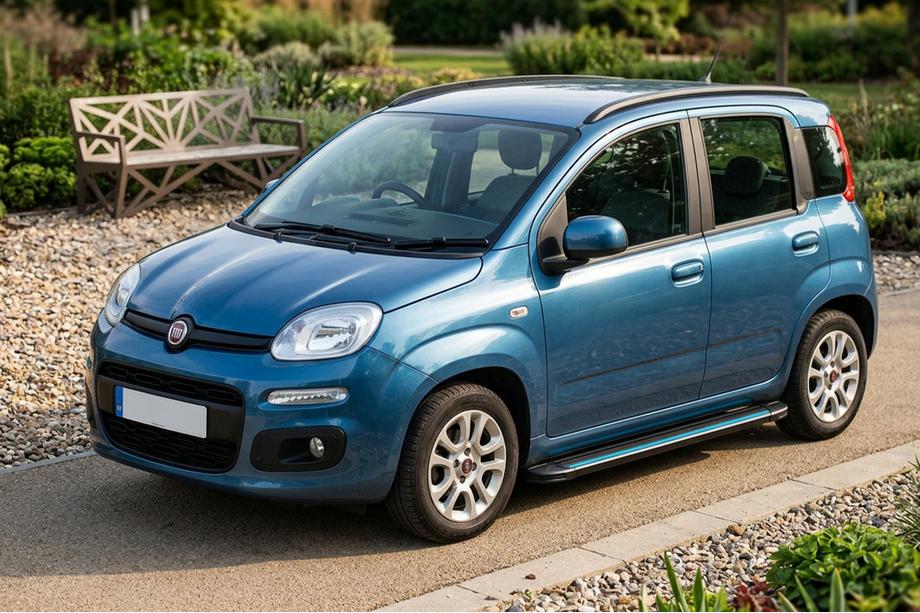 Fiat Panda 2011–2023 Bočne stopnice Maya Blue (2 kos, aluminij) Image