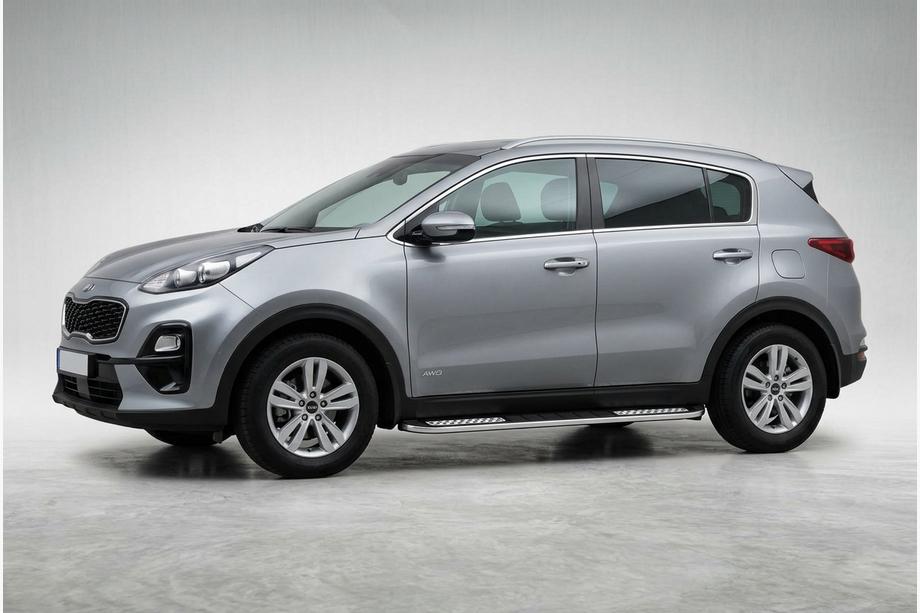 Kia Sportage 2021– Stranske stopnice Tayga V2 (2 kos, aluminij) Image