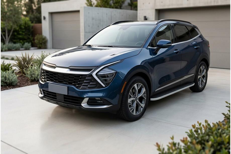 Kia Sportage 2021– Stranski pragovi Tayga Grey (2 kosa, aluminij) Image