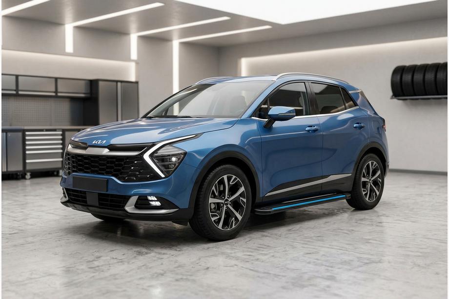 Kia Sportage 2021– Bočne stopnice Maya Blue (2 kos, aluminij) Image
