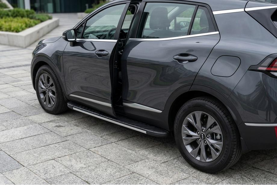 Kia Sportage 2021– Bočni pragovi Bosphore Grey (2 kos, aluminij) Image