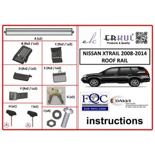 Zaklepni prečni nosilci za integrirane strešne nosilce WingBar V1 (2 kos) fotografija 2