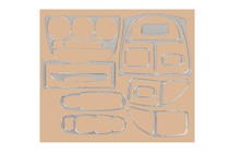 Hyundai Accent 2000–2006 Aluminijaste obloge armaturne plošče fotografija 1