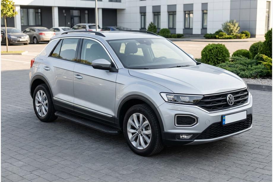 Volkswagen T-Roc 2017–2025 Stranski pragovi Tayga Black (2 kos, aluminij) Image