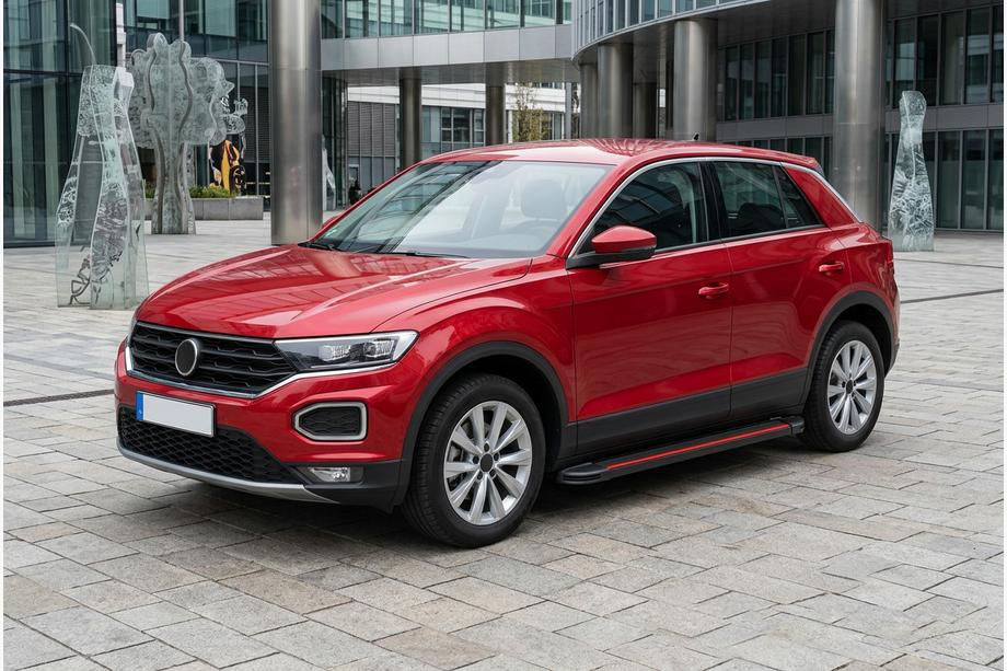 Volkswagen T-Roc 2017–2025 Bočne stopnice Maya Red (2 kos, aluminij) Image