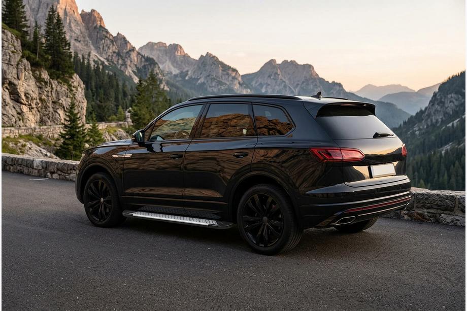 Volkswagen Touareg 2018– Stranske stopnice Allmond Grey (2 kosa, aluminij) Image