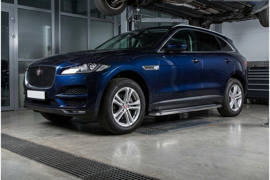 Jaguar F-PACE 2016– Stranske stopnice Maydos V2 (2 kosa, aluminij) Image