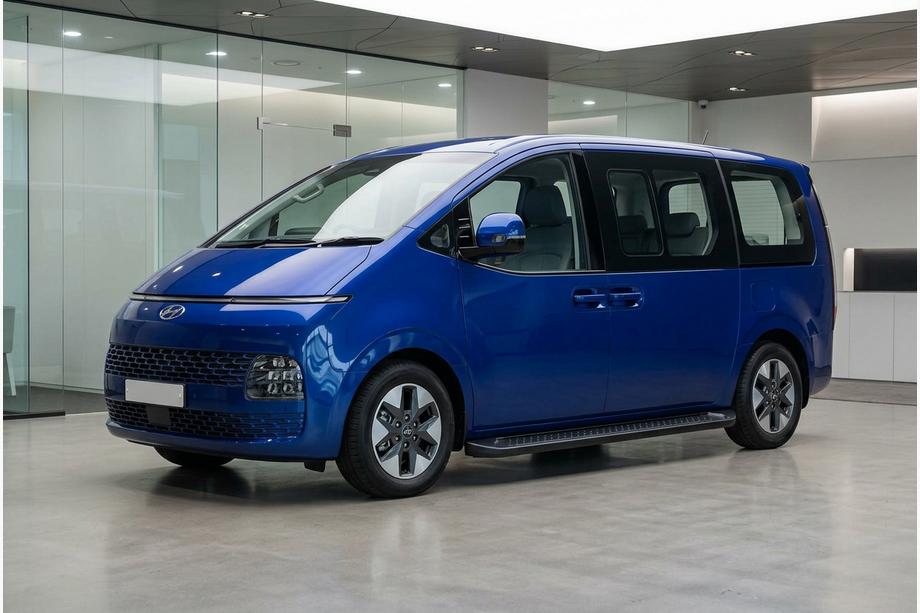 Hyundai Staria 2021– Bočne stopnice Allmond Black (2 kosa, aluminij) Image