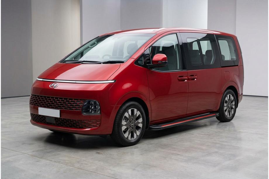 Hyundai Staria 2021– Bočne stopnice Maya Red (2 kos, aluminij) Image