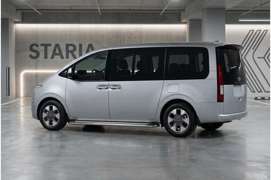 Hyundai Staria 2021– Stranski pragovi Maydos V2 (2 kos, aluminij / nerjaveče jeklo) Image