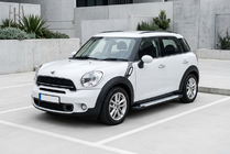 Mini Countryman R60 2010–2017 Stranske stopnice Allmond Grey (2 kosa, aluminij) fotografija 1