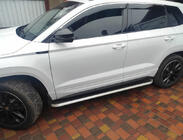 Skoda Karoq 2018– Stranske stopnice OEM V2 (2 kos, aluminij) fotografija 1