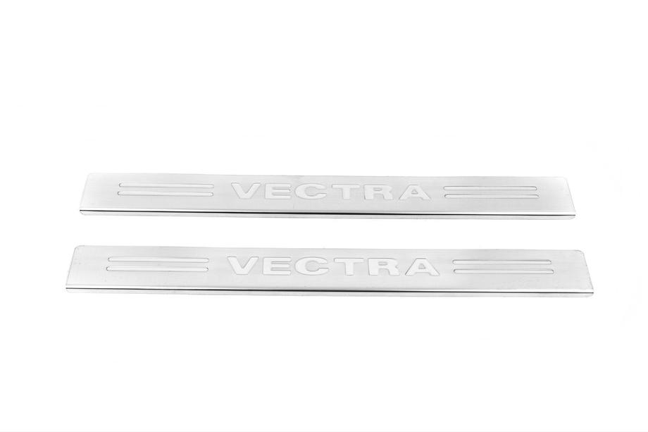 Opel Vectra B 1995–2002 Nerjaveče obloge pragov Carmos (2 kosa, nerjavno jeklo) Image