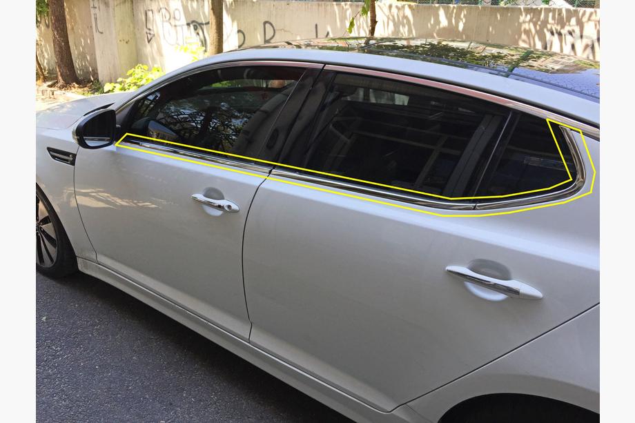 Kia Optima 2010–2016 Spodnje okenske letve (6 kosov, nerjavno jeklo) Image