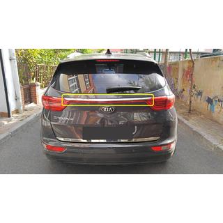 Kromirana letev nad registrsko tablico (2019-2021, nerjaveče jeklo) Kia Sportage 2015–2021 fotografija 1