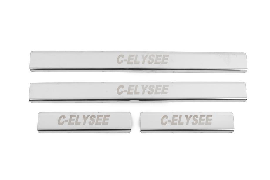 Citroen C-Elysee 2013–2022 Nerjaveče letve pragov Carmos V2 (4 kos, inox) Image