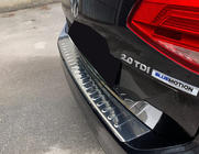 Volkswagen Passat B8 2015–2023 Kromirana zaščitna letev za zadnji odbijač Carmos V2 (SW) fotografija 2