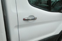 Ford Custom 2013–2022 Pokrovi kljuk Carmos (nerjavno jeklo) fotografija 9