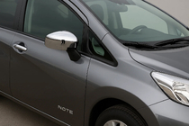 Nissan Note 2012–2020 Pokrovi ogledal (2 kosa, ABS) fotografija 1