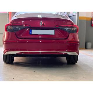 Zaščitna letev zadnjega odbijača (Sedan, nerjavno jeklo) fotografija 1