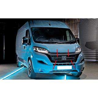 Nerjaveče obloge za sprednjo masko 2022+ (3 kos) Fiat Ducato 2006–2025 fotografija 1