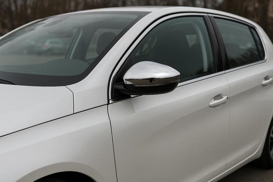 Peugeot 308 2014–2021 Kromirani pokrovi vzvratnih ogledal (2 kosa, nerjaveče jeklo) OmsaLine - italijansko nerjavno jeklo Image