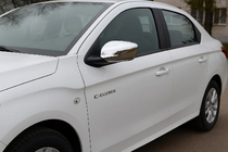 Citroen C-Elysee 2013–2022 Pokrovi ogledal (2 kos, nerjaveče jeklo) fotografija 1