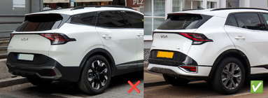 Kia Sportage 2021– Vetrni deflektorji oken z kromiranim okrasnim trakom Niken (za SWB, 4 kos) fotografija 9