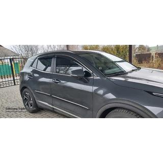Vetrni deflektorji oken z kromiranim okrasnim trakom Niken (za SWB, 4 kos) Kia Sportage 2021– fotografija 4