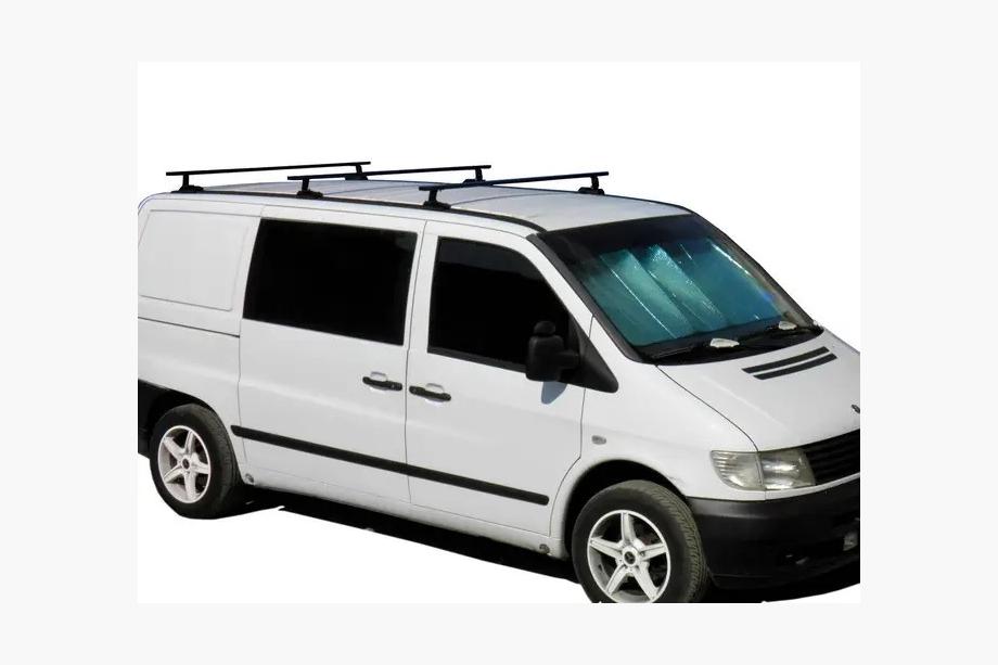 Mercedes Vito W638 1996–2003 Prečke za originalna pritrdilna mesta, črne Kenguru (3 kos) Image