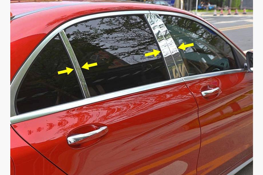 Mercedes razred C W206 2022– Letvica stebričkov vrat (nerjavno jeklo) Image