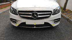 Mercedes Razred E W213 2016–2023 Kromirana letvica za sprednji odbijač 2016-2020 (nerjavno jeklo) fotografija 2