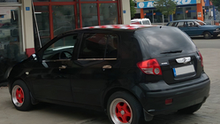 Hyundai Getz 2002– Zunanja okrasna obroba stekel (6 kos, nerj.) Carmos - turško nerjaveče jeklo fotografija 4