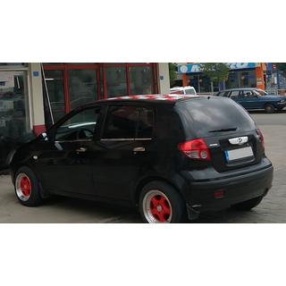 Zunanja okrasna obroba stekel (6 kos, nerj.) Hyundai Getz 2002– fotografija 4