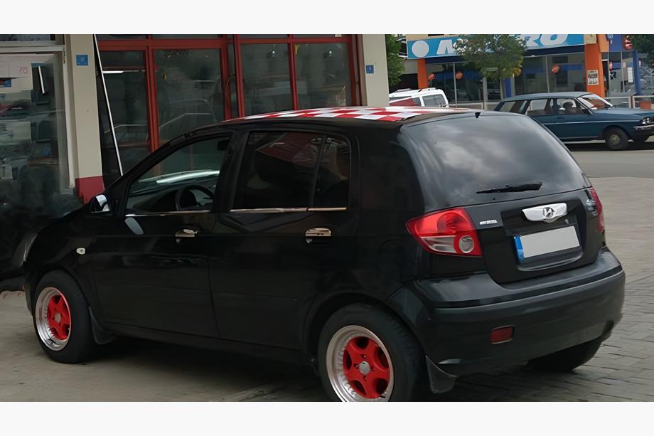 Hyundai Getz 2002– Zunanja okrasna obroba stekel (6 kos, nerj.) Fotografija 4