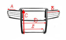 Toyota FJ Cruiser 2006–2022 Sprednji zaščitni lok (bull bar) A098600 (nerjaveče jeklo) fotografija 5