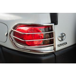 Zaščita zadnjih luči iz nerjavnega jekla (2 kosa) Toyota FJ Cruiser 2006–2022 fotografija 1