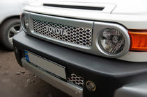 Toyota FJ Cruiser 2006–2022 Kromirane letvice za masko (nerjavno jeklo) fotografija 3