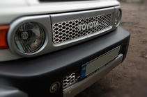 Toyota FJ Cruiser 2006–2022 Kromirane letvice za masko (nerjavno jeklo) fotografija 2