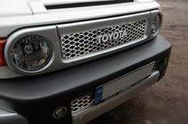 Toyota FJ Cruiser 2006–2022 Kromirane letvice za masko (nerjavno jeklo) fotografija 5